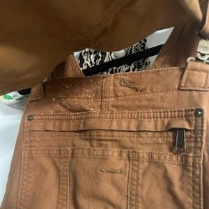 Brown Overalls with Pocket Detail